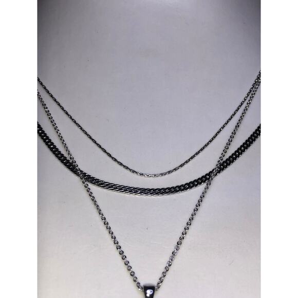 CHLOE + ISABEL modern mirror multi-layer pendant necklace - N170 - Picture 2 of 4